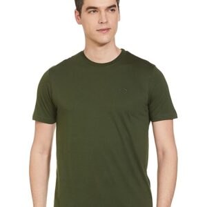 Max Men's Cotton Regular Fit Half Sleeves Crew Neck Solid Lounge T-Shirt